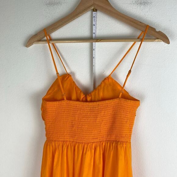Rails Chrissy Orange Cotton Cutout Mini Dress Size XS - Picture 8 of 12